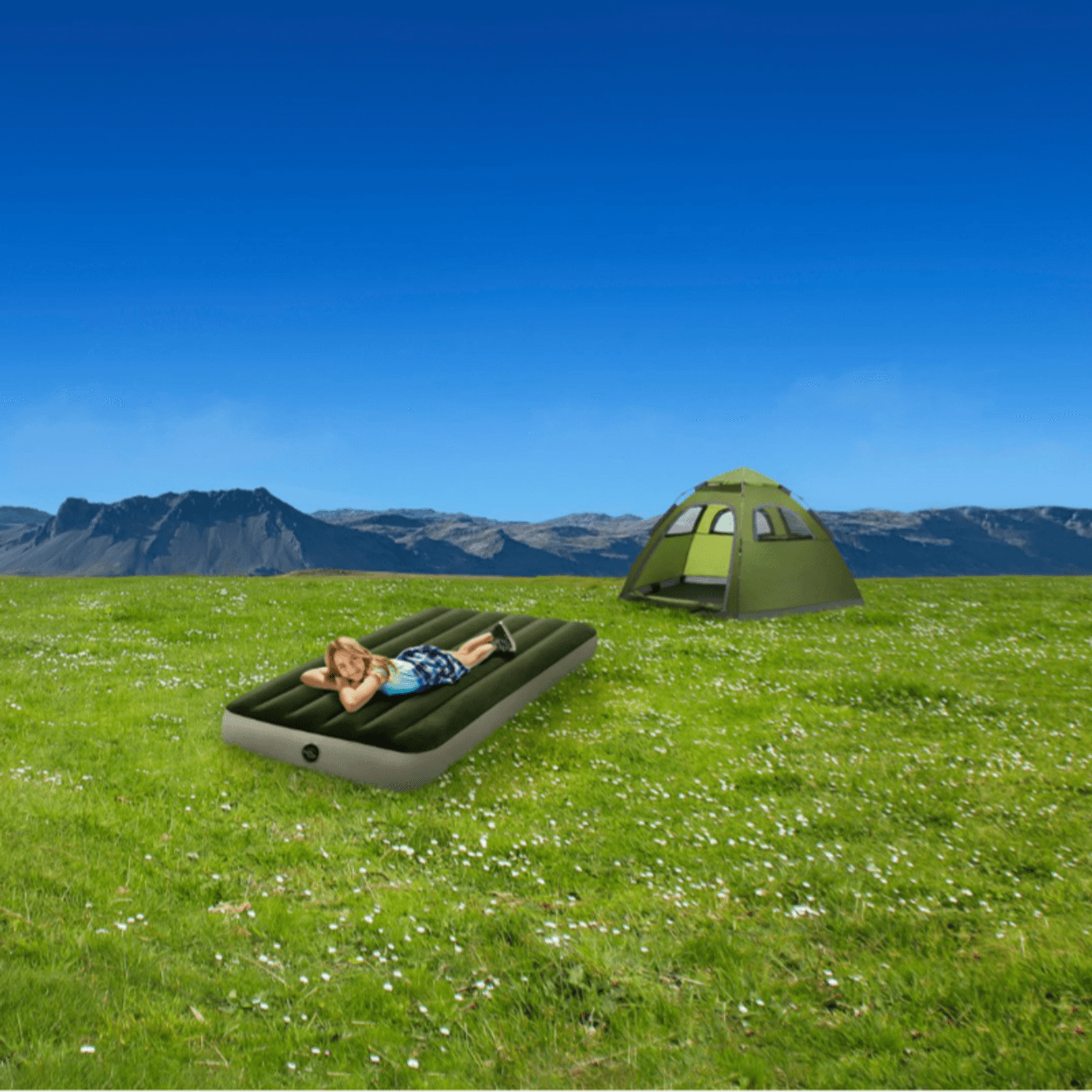 INTEX Dura-Beam® Standard Prestige Air Mattress 10" Twin (Pump Not Included) product image 1