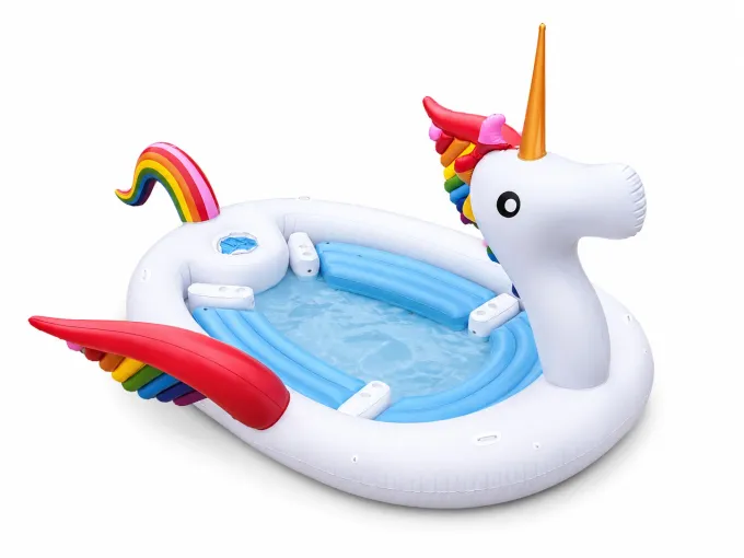 Giant unicorn floating island — full product view