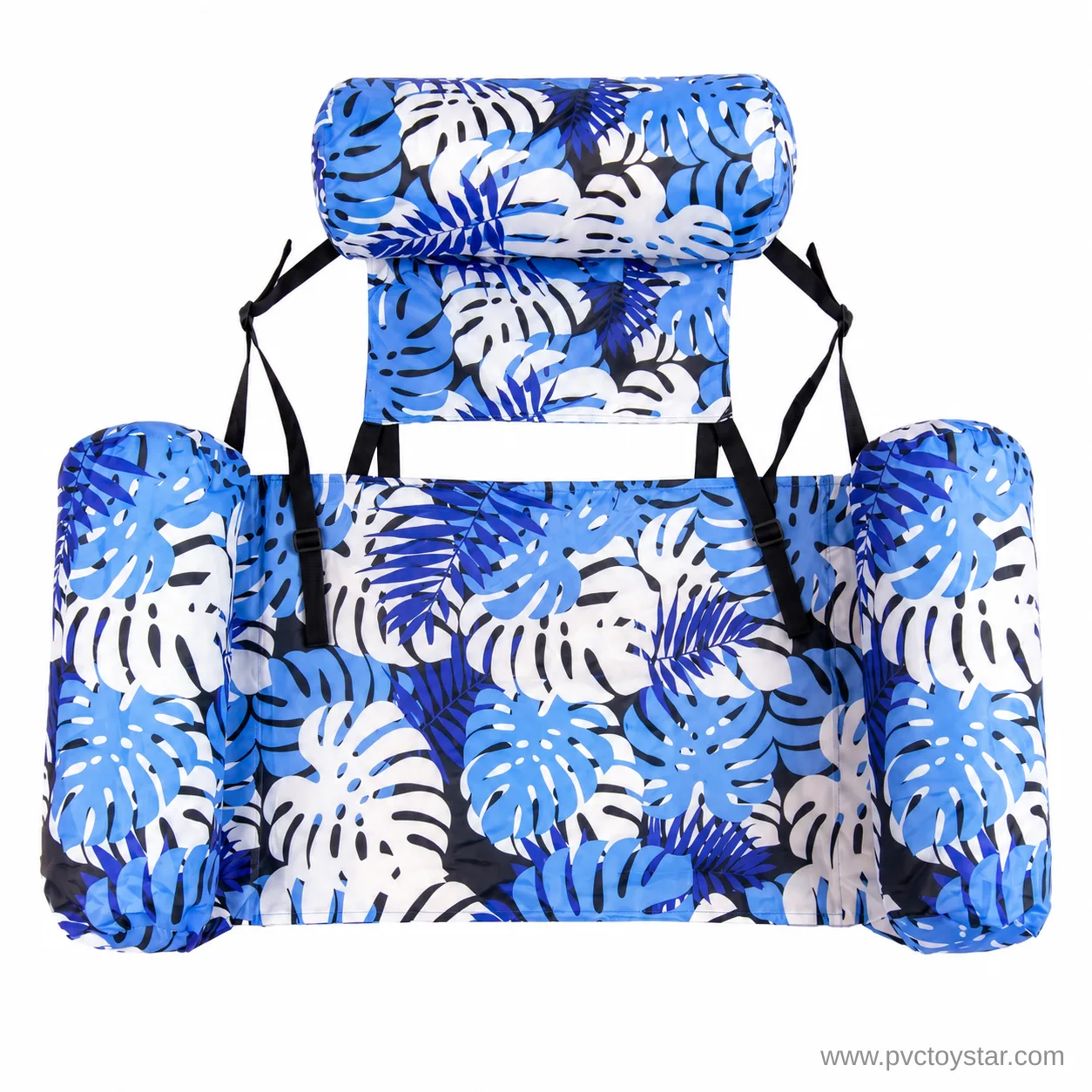leaf blue three-tube fabric hammock chair